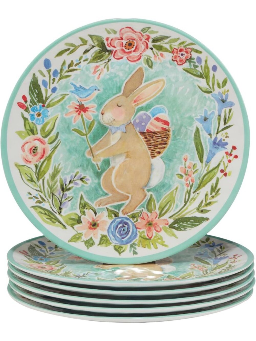 Certified International Joy of Easter – 11" Melamine Dinner Plates (Set of 6)